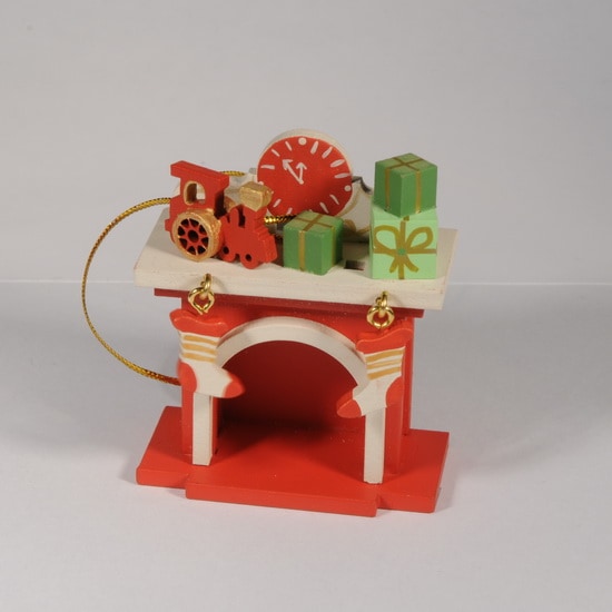 Игрушка Новогодняя IDH Center wood-souvenirs Камин 3020 P 1800₽